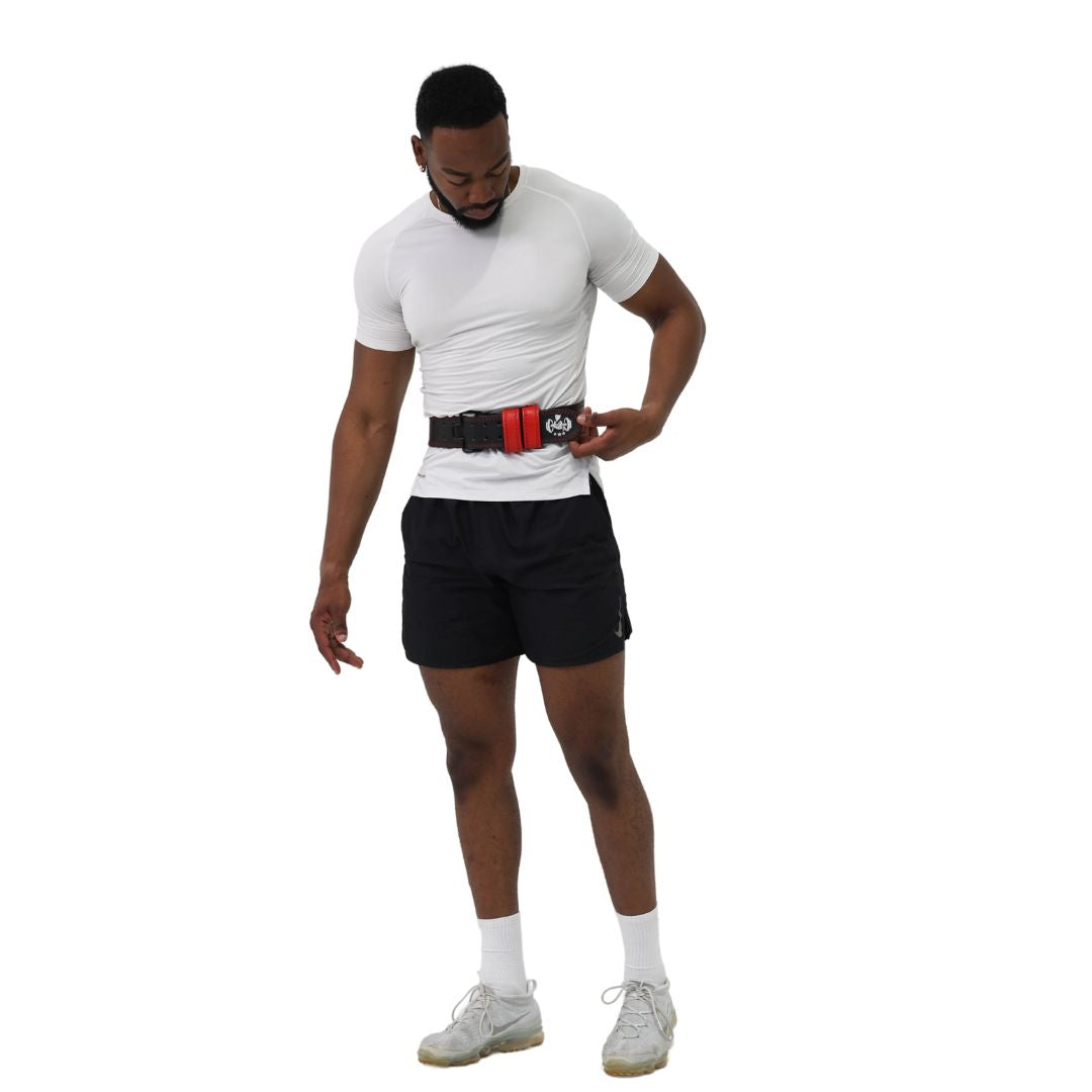 Suede Leather Lifting Belt